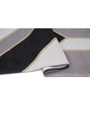 Tappeto moderno lavabile in lavatrice Gatsby Black, collezione Art Deco, dimensioni 160x230, 200x300 cm, spessore 0,8 cm, materi