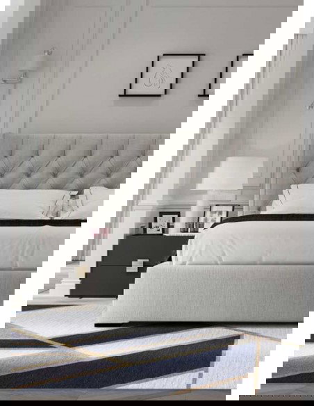 Tappeto moderno lavabile in lavatrice Gatsby Dark Blue della collezione Art Deco - Carpet Decor, 23% cotone 77% poliestere, lavo