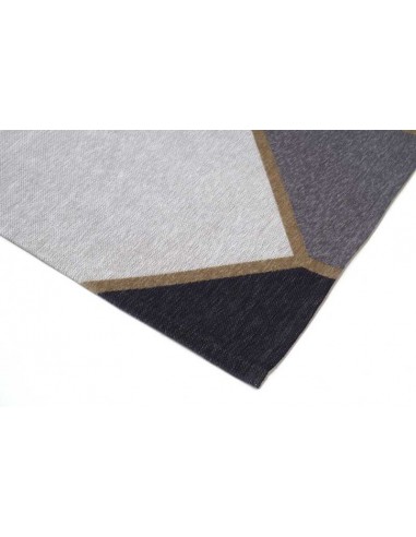 Tappeto moderno lavabile in lavatrice Gatsby Dark Blue della collezione Art Deco - Carpet Decor, 23% cotone 77% poliestere, lavo