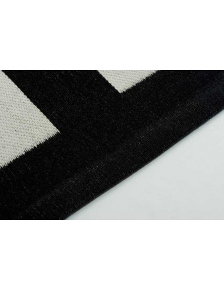 Tappeto moderno lavabile in lavatrice Hampton Black - Collezione Art Deco - Carpet Decor - 160x230 cm - 200x300 cm - 23% cotone 