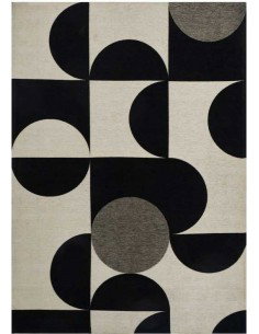 Tappeto moderno lavabile in lavatrice Mono White della collezione Art Deco - Carpet Decor