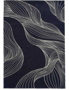 Tappeto moderno lavabile in lavatrice Neptun Blue della collezione Art Deco - Carpet Decor