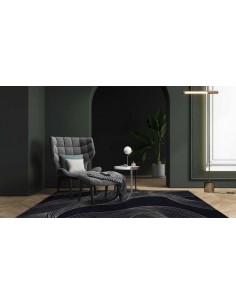 Tappeto moderno lavabile in lavatrice Neptun Blue della collezione Art Deco - Carpet Decor 2