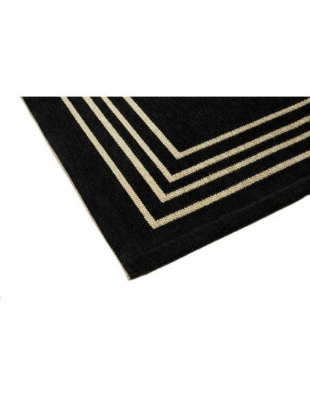 Tappeto moderno lavabile in lavatrice Royal Black della collezione Art Deco - Carpet Decor
