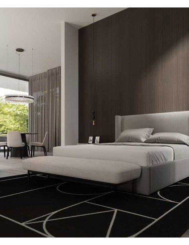 Tappeto moderno lavabile in lavatrice Signet Black collezione Art Deco Carpet Decor 160x230 200x300 23% cotone 77% poliestere Tu