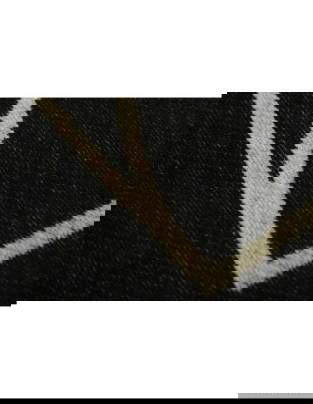 Tappeto moderno lavabile in lavatrice Signet Black collezione Art Deco Carpet Decor 160x230 200x300 23% cotone 77% poliestere Tu