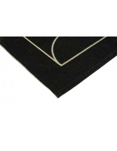 Tappeto moderno lavabile in lavatrice Signet Black collezione Art Deco Carpet Decor 160x230 200x300 23% cotone 77% poliestere Tu