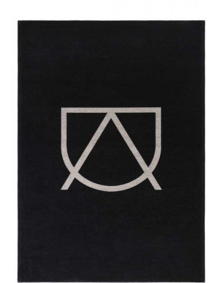 Tappeto moderno lavabile in lavatrice Signum Black della collezione Art Deco - Carpet Decor, dimensioni disponibili 160x230, 200