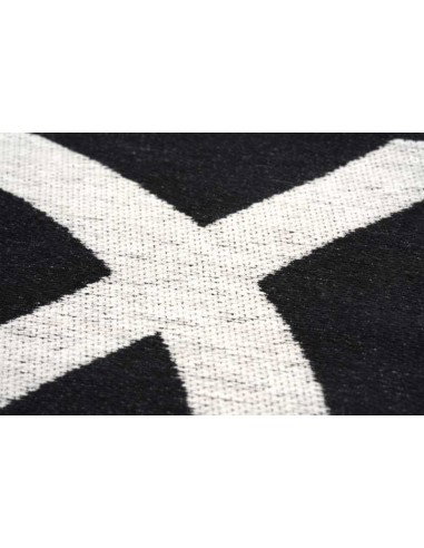 Tappeto moderno lavabile in lavatrice Signum Black della collezione Art Deco - Carpet Decor, dimensioni disponibili 160x230, 200