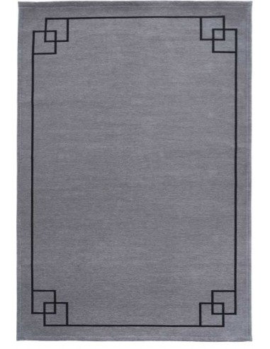 Tappeto moderno lavabile in lavatrice Soho Grey della collezione Art Deco - Carpet Decor, dimensioni disponibili 160x230, 200x30