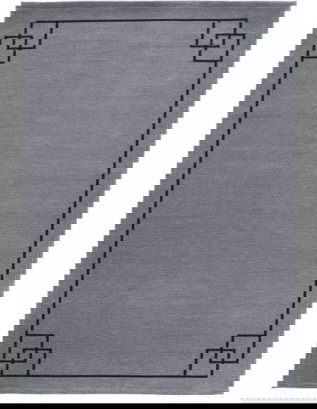 Tappeto moderno lavabile in lavatrice Soho Grey della collezione Art Deco - Carpet Decor, dimensioni disponibili 160x230, 200x30