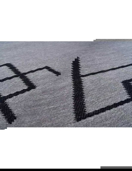 Tappeto moderno lavabile in lavatrice Soho Grey della collezione Art Deco - Carpet Decor, dimensioni disponibili 160x230, 200x30