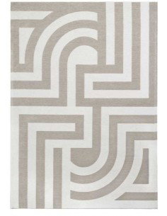 Tappeto moderno lavabile in lavatrice Tiffany Beige - Collezione Art Deco - Carpet Decor - Turchia