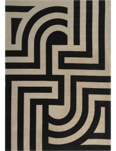 Tappeto moderno lavabile in lavatrice Tiffany Black - Collezione Art Deco - Carpet Decor - Turchia - 160x230, 200x300 cm - 23% c