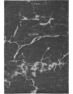 Tappeto moderno lavabile in lavatrice Carrara Grey della collezione Stone di Carpet Decor - 160x230 cm - 72% poliestere 28% coto