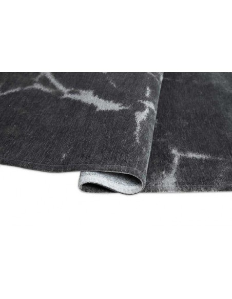 Tappeto moderno lavabile in lavatrice Carrara Grey della collezione Stone di Carpet Decor - 160x230 cm - 72% poliestere 28% coto