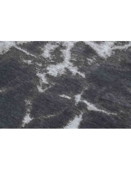 Tappeto moderno lavabile in lavatrice Carrara Grey della collezione Stone di Carpet Decor - 160x230 cm - 72% poliestere 28% coto