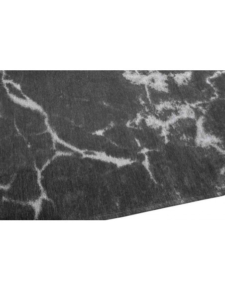 Tappeto moderno lavabile in lavatrice Carrara Grey della collezione Stone di Carpet Decor - 160x230 cm - 72% poliestere 28% coto