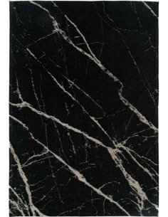 Tappeto moderno lavabile in lavatrice Pietra Black della collezione Stone by Carpet Decor, ispirato alla bellezza della natura e