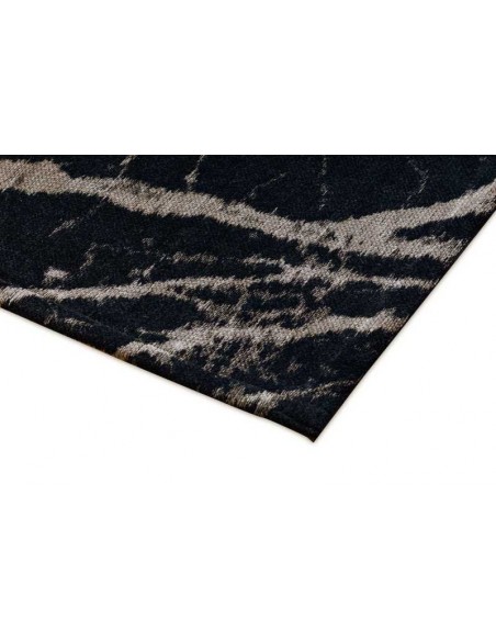 Tappeto moderno lavabile in lavatrice Pietra Black Honey collezione Stone Carpet Decor 160x230 200x300 72% poliestere 28% cotone
