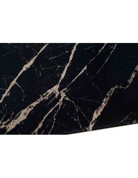 Tappeto moderno lavabile in lavatrice Pietra Black Honey collezione Stone Carpet Decor 160x230 200x300 72% poliestere 28% cotone