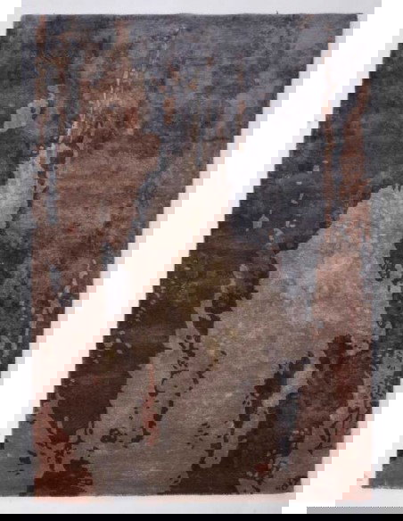 Tappeto moderno Alsana Purple, collezione Hand Made, 100% viscosa, fatto a mano, India.