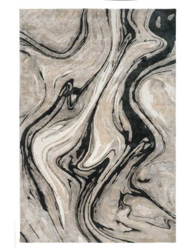 Tappeto moderno Blur Black, collezione Hand Made, Carpet Decor - vendita online su Sellify.