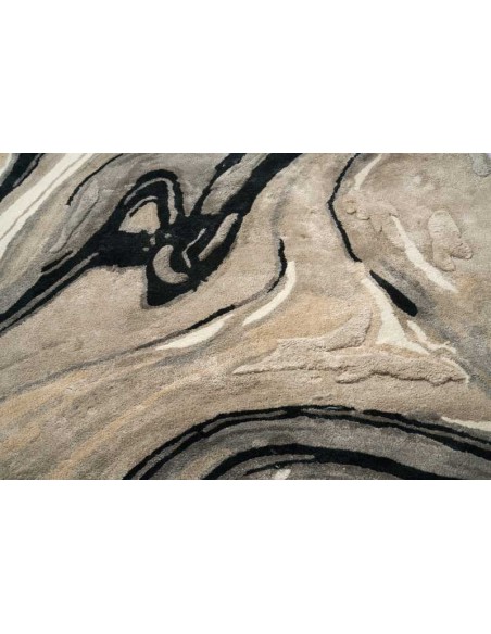 Tappeto moderno Blur Black, collezione Hand Made, Carpet Decor - vendita online su Sellify.
