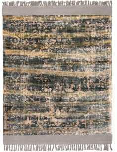 Tappeto moderno Blush Elmwood, collezione Hand Made, 100% viscosa, fatto a mano, India.