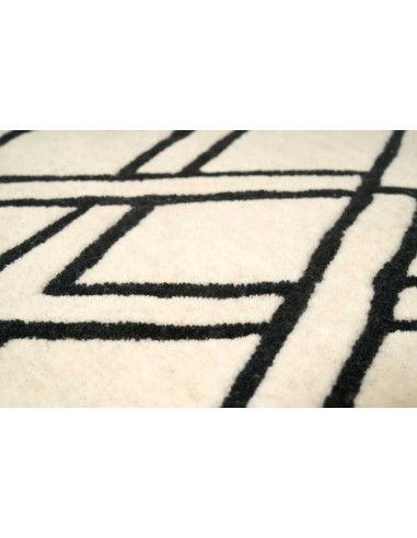Tappeto moderno Brooklyn Black - Collezione Hand Made - Carpet Decor - 100% lana - Fatto a mano - India - 160x230, 200x300 cm