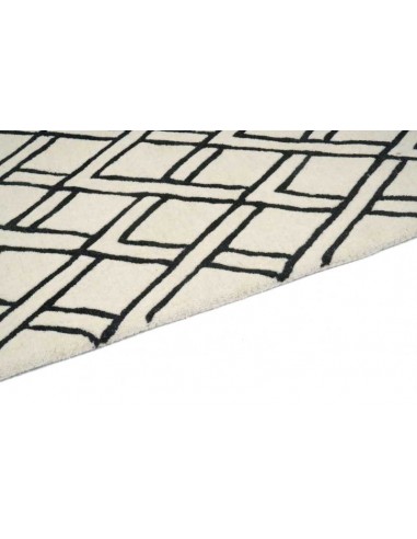 Tappeto moderno Brooklyn Black - Collezione Hand Made - Carpet Decor - 100% lana - Fatto a mano - India - 160x230, 200x300 cm