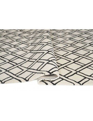 Tappeto moderno Brooklyn Black - Collezione Hand Made - Carpet Decor - 100% lana - Fatto a mano - India - 160x230, 200x300 cm