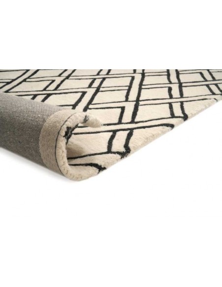 Tappeto moderno Brooklyn Black - Collezione Hand Made - Carpet Decor - 100% lana - Fatto a mano - India - 160x230, 200x300 cm