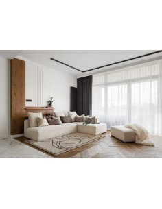 Tappeto moderno Cats Ivory - Collezione Hand Made - Carpet Decor - 95% viscosa 5% lana - Fatto a mano in India - 160x230, 200x30 2