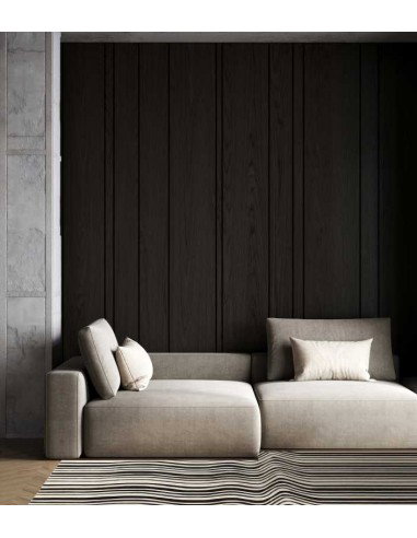 Tappeto moderno Draft Black, collezione Hand Made, 75% lana 15% viscosa 10% cotone, fatto a mano, India.