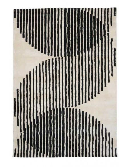 Tappeto moderno Eclipse Ivory - Collezione Hand Made - Carpet Decor - 100% viscosa - Fatto a mano - India - 160x230, 200x300 cm