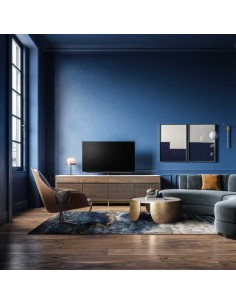 Tappeto moderno Escape Blue, collezione Hand Made, 100% viscosa, fatto a mano, India. 2