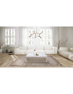 Tappeto moderno Frame Paloma, collezione Hand Made, 100% viscosa, fatto a mano, India. 2