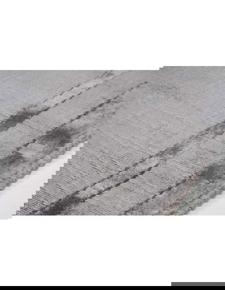Tappeto moderno Frame Steel Grey - Collezione Hand Made - Carpet Decor - 100% viscosa - Fatto a mano - India - 160x230, 200x300 