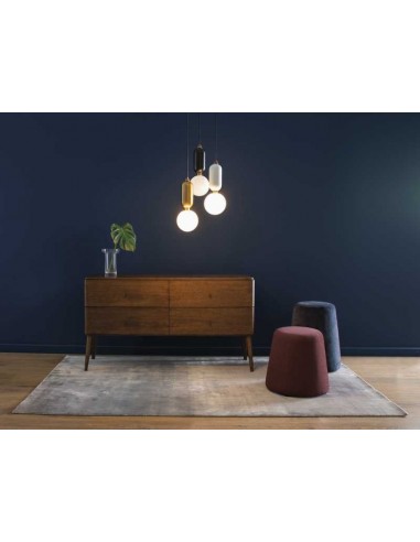 Tappeto moderno Geos Smoky Blue - Collezione Hand Made - Carpet Decor - 100% bamboo viscosa - Fatto a mano in India - 160x230, 2