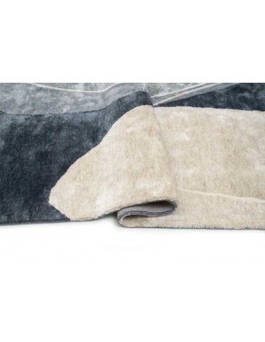 Tappeto moderno Glacier Blue, collezione Hand Made, 100% viscosa, fatto a mano, India.