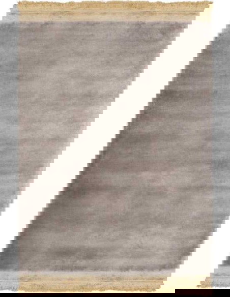 Tappeto moderno Horizon Slate, collezione Hand Made, 100% viscosa, fatto a mano in India.