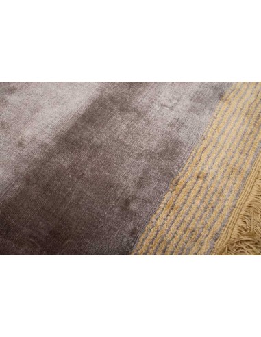 Tappeto moderno Horizon Slate, collezione Hand Made, 100% viscosa, fatto a mano in India.