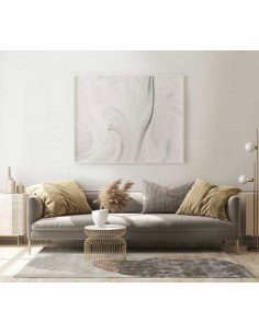 Tappeto moderno Lagos Beige, collezione Hand Made, 100% viscosa, fatto a mano, India. 2
