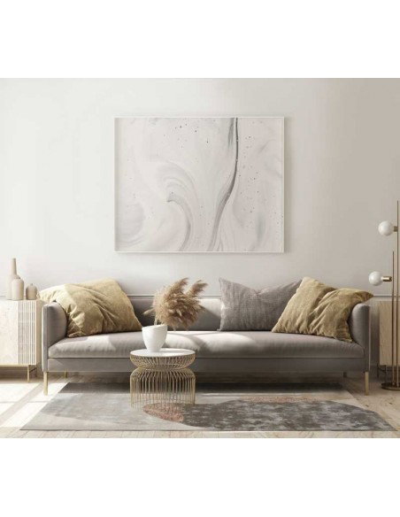 Tappeto moderno Lagos Beige, collezione Hand Made, 100% viscosa, fatto a mano, India.