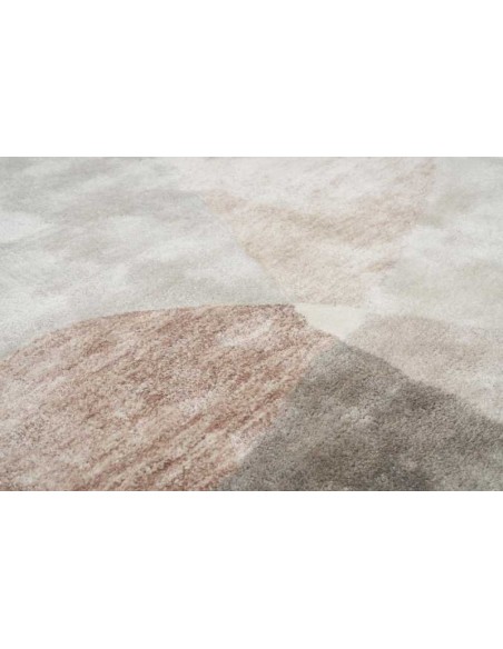 Tappeto moderno Lagos Beige, collezione Hand Made, 100% viscosa, fatto a mano, India.