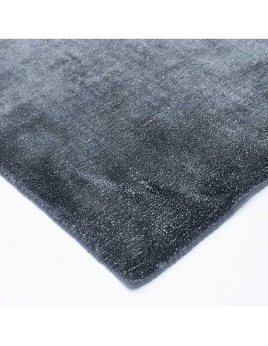 Tappeto moderno Linen Dark Blue - Collezione Hand Made - Carpet Decor - 160x230 cm - 200x300 cm - 90% viscosa 10% lino - Fatto a