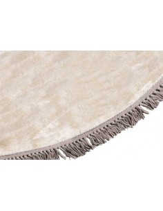 Tappeto moderno Luna Beige Round - Collezione Hand Made - Carpet Decor - 100% viscosa - Fatto a mano - India - 200x200, 250x250, 2
