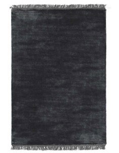 Tappeto moderno Luna Midnight, collezione Hand Made, 100% viscosa, fatto a mano, India.