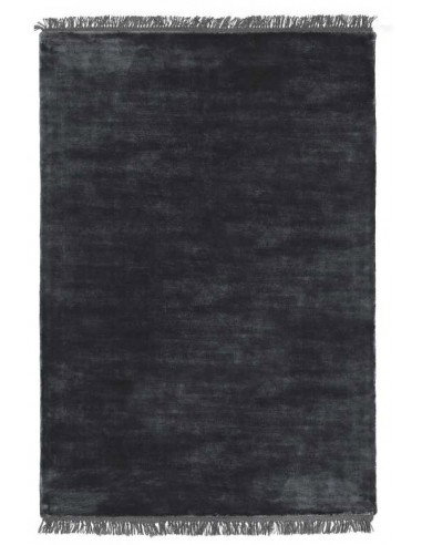 Tappeto moderno Luna Midnight, collezione Hand Made, 100% viscosa, fatto a mano, India.